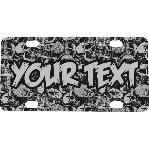 Custom Skulls Mini/Bicycle License Plate (Personalized)