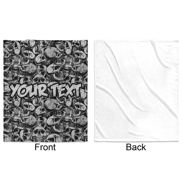 Skulls Minky Blanket - 50"x60" - Single Sided - Front & Back