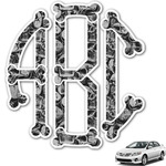 Skulls Monogram Car Decal (Personalized)
