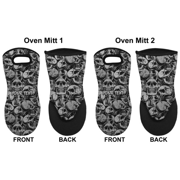 Skulls Neoprene Oven Mitt - Set of 2 - Approval