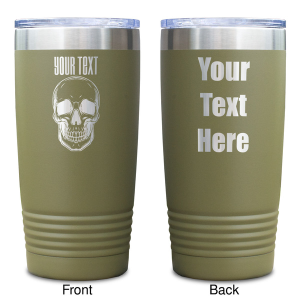 Skulls Olive Polar Camel Tumbler - 20oz - Double Sided - Approval