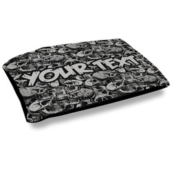 Skulls Outdoor Dog Bed - Large (Personalized)
