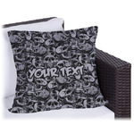 Skulls Outdoor Pillow (Personalized)
