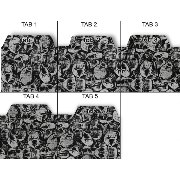 Skulls Page Dividers - Set of 5 - Approval