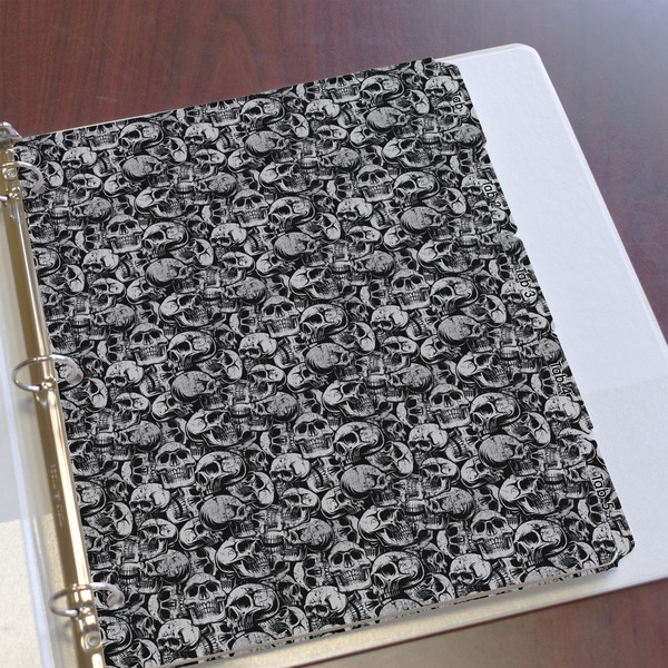 Skulls Page Dividers - Set of 5 - In Context