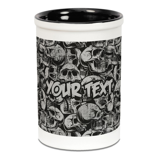 Skulls Pencil Holder - Black