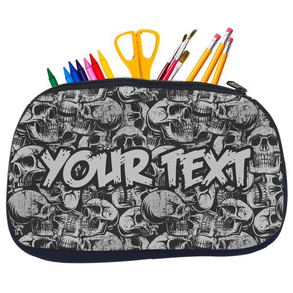 Skulls Pencil / School Supplies Bags - Medium