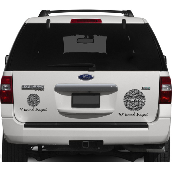Skulls Personalized Car Magnets on Ford Explorer