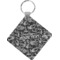 Skulls Diamond Plastic Keychain w/ Name or Text