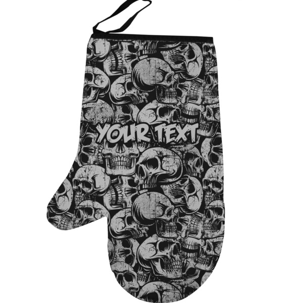 Skulls Personalized Oven Mitt - Left