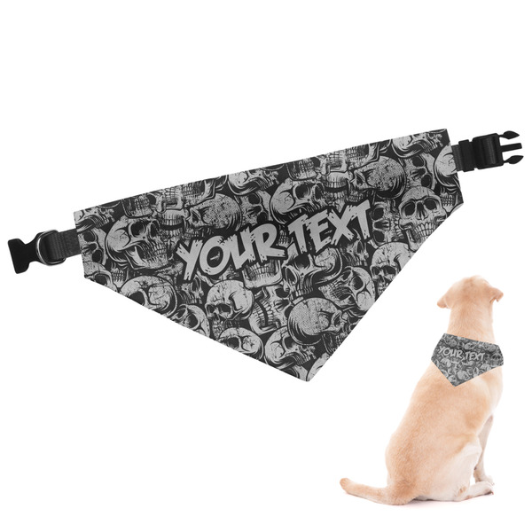 Custom Skulls Dog Bandana (Personalized)