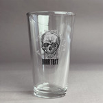 Skulls Pint Glass - Full Color Logo (Personalized)