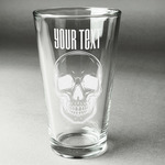Skulls Pint Glass - Engraved (Personalized)