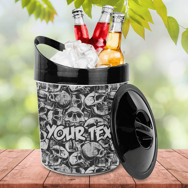 Skulls Plastic Ice Bucket - LIFESTYLE