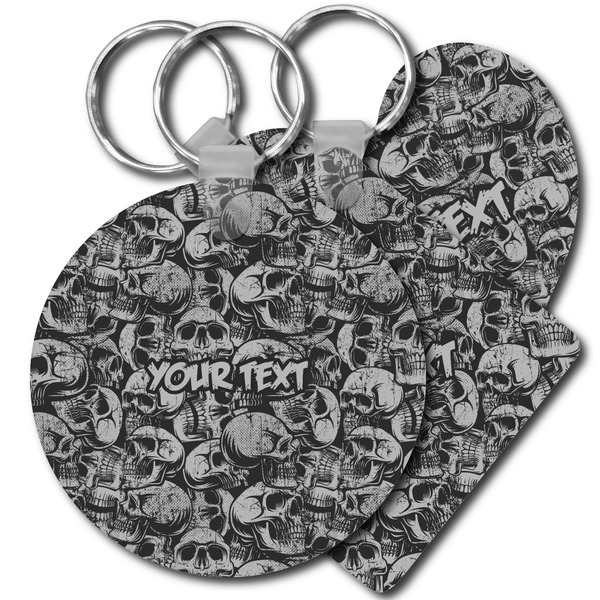 Custom Skulls Plastic Keychain (Personalized)