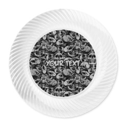 Skulls Plastic Party Dinner Plates - 10" (Personalized)