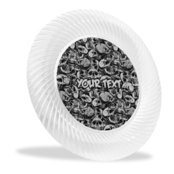 Skulls Plastic Party Dinner Plates - 10" (Personalized)