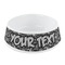 Skulls Plastic Dog Bowl - Small (Personalized)