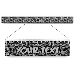 Skulls Plastic Ruler - 12" (Personalized)