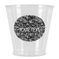 Skulls Plastic Shot Glass (Personalized)