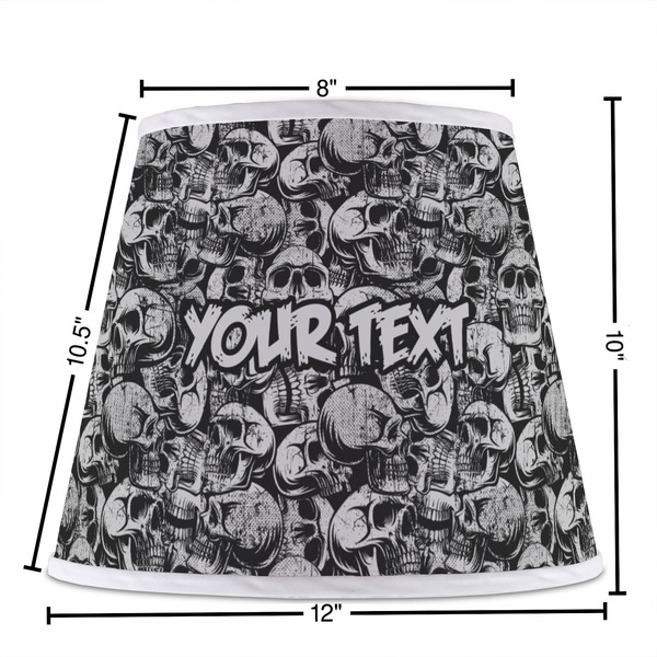 Skulls Poly Film Empire Lampshade - Dimensions