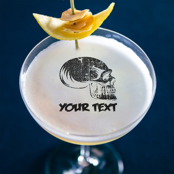 Skulls Printed Drink Topper - Large - In Context