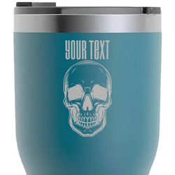 Skulls RTIC Tumbler - Dark Teal - Laser Engraved - Double-Sided (Personalized)