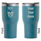 Skulls RTIC Tumbler - Dark Teal - Double Sided - Front & Back