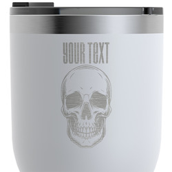 Skulls RTIC Tumbler - White - Engraved Front & Back (Personalized)