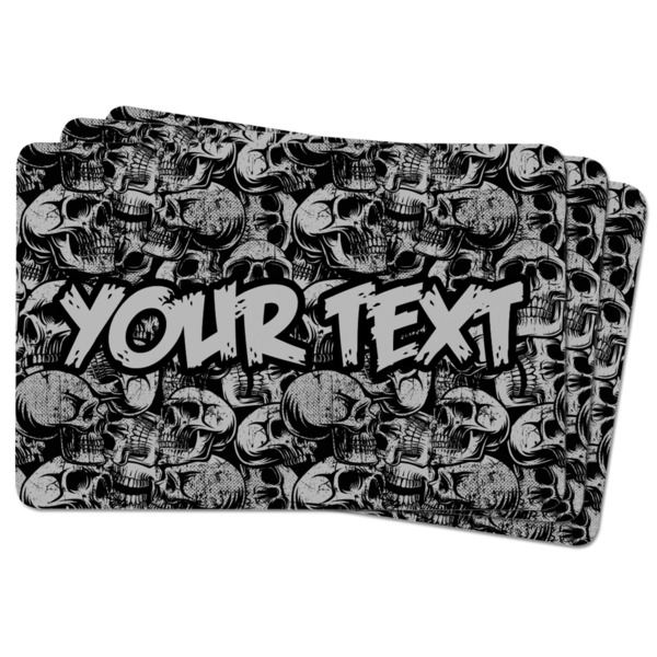 Skulls Rectangular Fridge Magnet - THREE