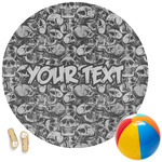 Skulls Round Beach Towel (Personalized)