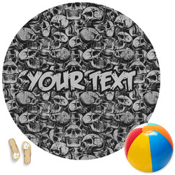 Skulls Round Beach Towel (Personalized)