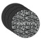 Skulls Round Rubber Backed Coasters - Set of 4 (Personalized)