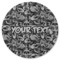 Skulls Round Rubber Backed Coaster (Personalized)