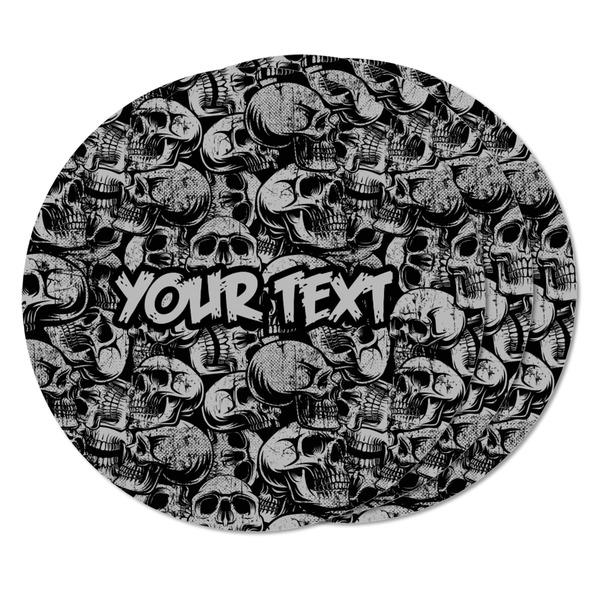 Skulls Round Fridge Magnet - THREE