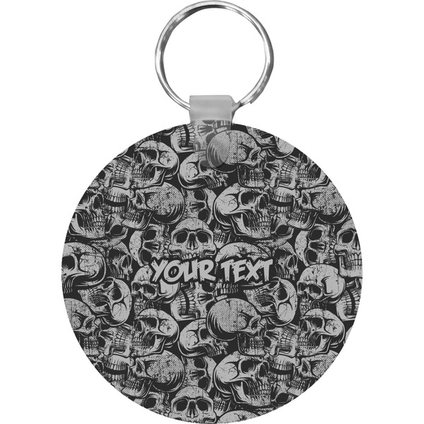 Skulls Round Keychain (Personalized)