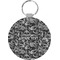 Skulls Round Plastic Keychain (Personalized)