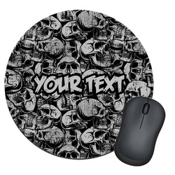 Skulls Round Mouse Pad (Personalized)