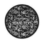 Skulls Iron On Round Patch w/ Name or Text