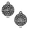 Skulls Round Pet ID Tag - Large - Approval