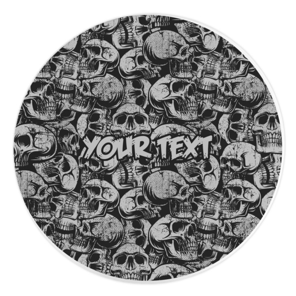 Custom Skulls Round Stone Trivet (Personalized)