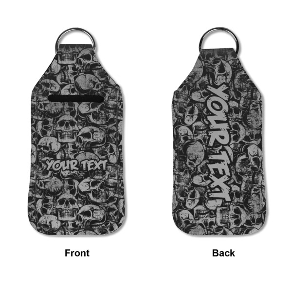 Skulls Sanitizer Holder Keychain - Large APPROVAL (Flat)