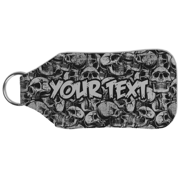 Skulls Sanitizer Holder Keychain - Large (Back)