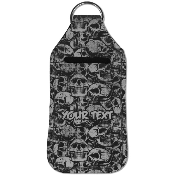 Skulls Sanitizer Holder Keychain - Large (Front)