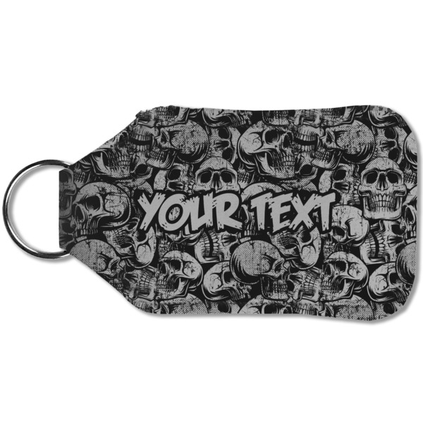Skulls Sanitizer Holder Keychain - Small (Back)