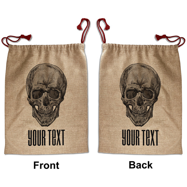 Custom Skulls Santa Sack - Front & Back (Personalized)