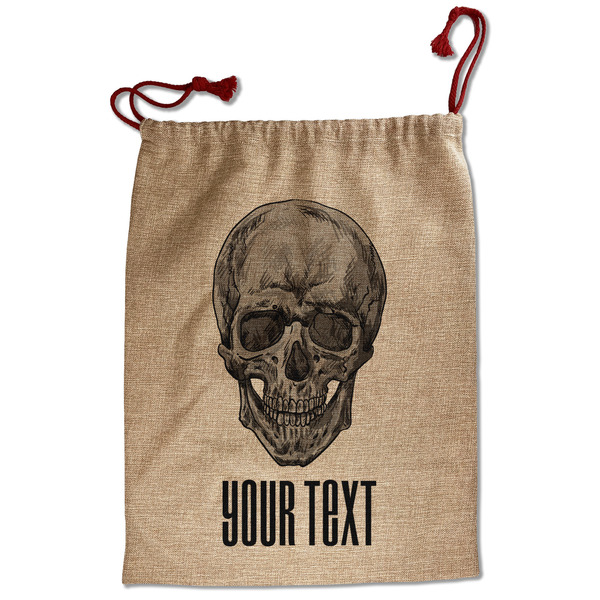 Custom Skulls Santa Sack - Front (Personalized)