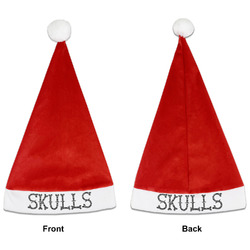 Skulls Santa Hat - Front & Back (Personalized)