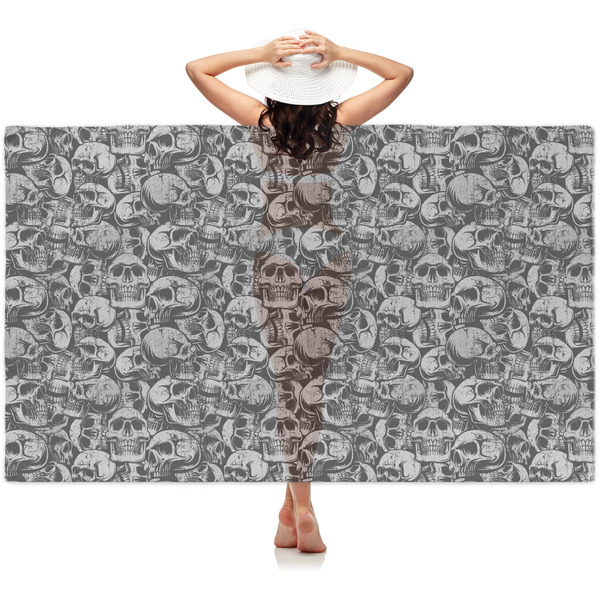 Custom Skulls Sheer Sarong