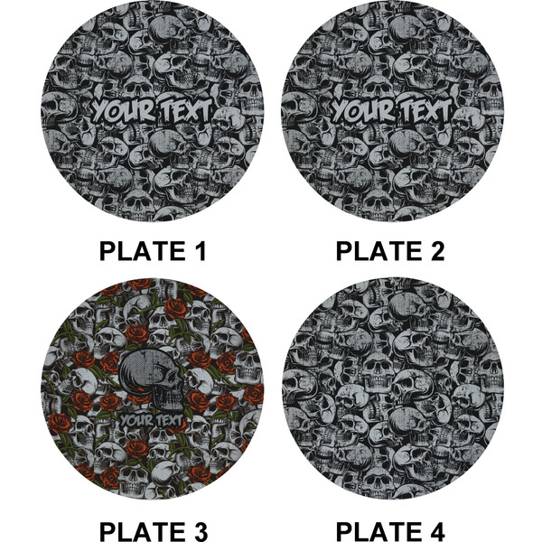 Skulls Set of Appetizer / Dessert Plates (Approval)